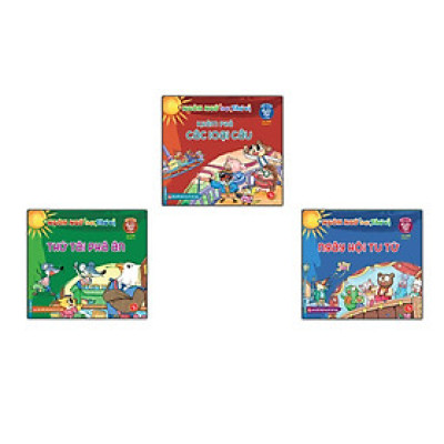 Sách - Rèn Luyện Kỹ Năng Ngôn Ngữ Cho Trẻ - Khám Phá Các Loại Câu + Thử Tài Phá Án + Ngày Hội Tu Từ - Combo 3 Cuốn - Minh Thắng