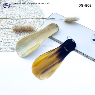 COMBO 2 chiếc Đón gót giày bằng sừng nhỏ gọn, làm móc khóa hoặc để túi (DGH902) Cho giày Nam & Nữ