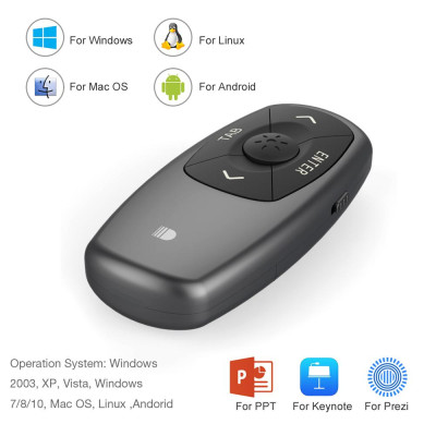 Bút laser  không dây DSIT011 2.4GHz hỗ trợ thuyết trình 