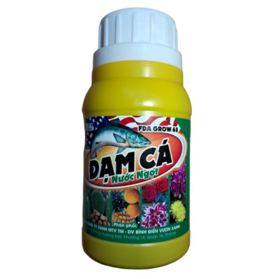 Phân bón Đạm Cá hữu cơ siêu humic dạng phun nguyên liệu ngoại nhập chai 100ml