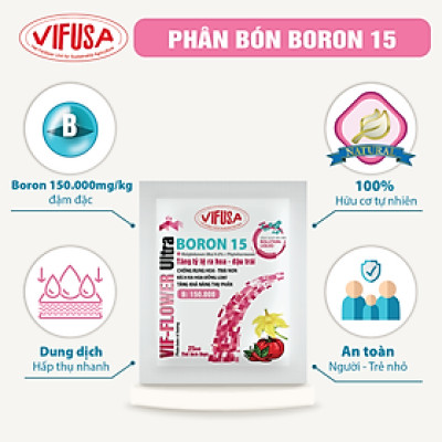 VIF-FLOWER Ultra - Phân bón Boron 15 gói 25ml