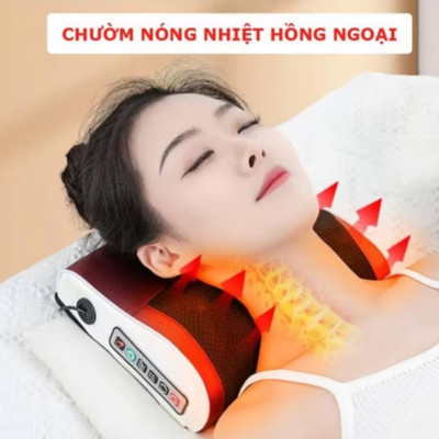 GỐI MASSAGE CỔ VAY GÁY 20 BI CAO CẤP CHO MỌI GIA ĐÌNH MẪU MỚI CHẤT LƯỢNG 