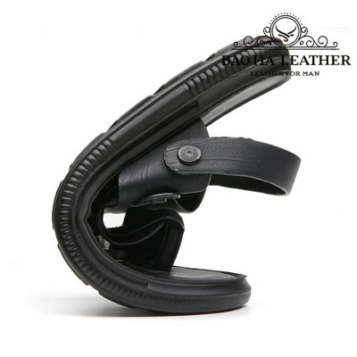 Dép nam xỏ ngón da trơn BHD55216 Dép quai hậu, thoải mái, êm chân, dễ chịu