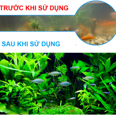 Bộ 2 Bông Lọc Bể Cá Hoàng Nam Trắng 60x13cm - Vật Liệu Lọc Nước Hồ Cá Cao Cấp