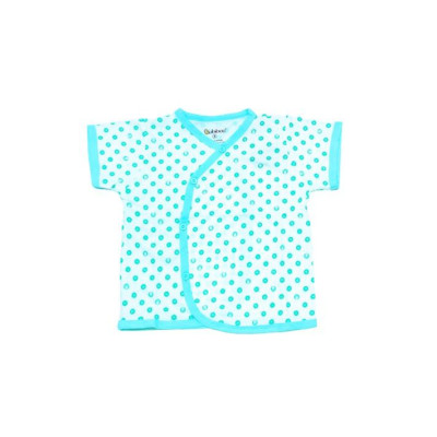 Sơ sinh - Áo sơ sinh cổ tim tay ngắn chấm bi BABIBOO BB49