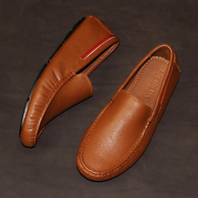 Giày MICHILUX Da Bò Thật Chính Hãng Classic Moccasin CSMS0 Màu Nâu Bò
