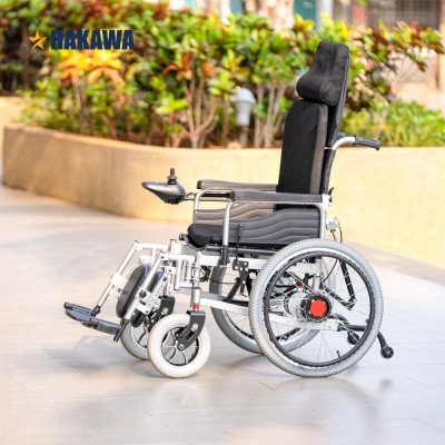 Xe lăn điện ngả nằm tự động HAKAWA HK-XD20 - Ngã nằm thành giường tự động - Bảo hành chính hãng 12 tháng - Hàng nhập khẩu