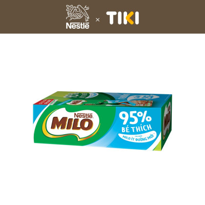 Thùng 48 Hộp Sữa Nestlé Milo Ít Đường (180ml/ Hộp)
