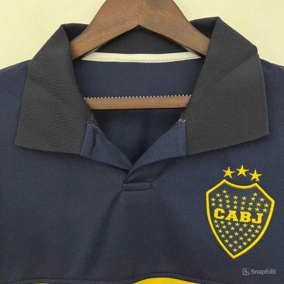 Áo Bóng Đá Retro Boca Juniors 2009 - Sân Nhà bản cao cấp vải Cotton Polyester