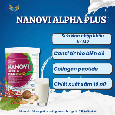 COMBO TIẾT KIỆM 1 hộp sữa non Nanovi Alpha tặng 1 hộp Thực Dưỡng 900g