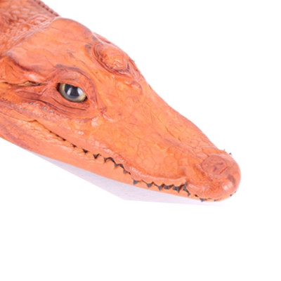 HJ2272 - Bóp nam Huy Hoàng da cá sấu nguyên con vip màu vàng bò