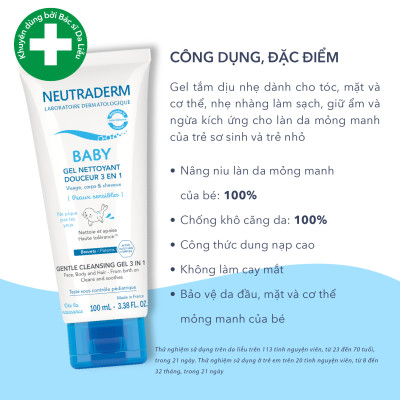 Combo nước biển sâu Marimer Baby Daily + Gel tắm 3in1 Neutraderm