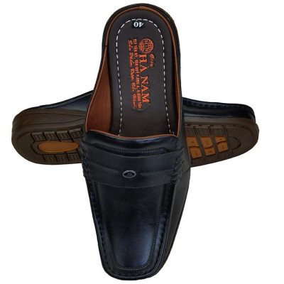 Dép Bít Mũi Nam Da Bò Thật TiTi ĐÔ Cao Cấp GSB2067d