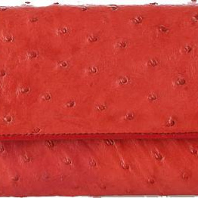 Túi đeo da đà điểu Huy Hoàng da bụng màu đỏ HT6427