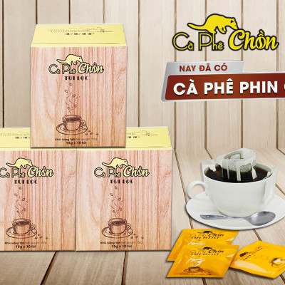 Cà Phê Chồn phin giấy - Hộp 10 Gói x 15g