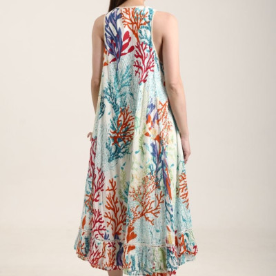 Maxi Cotton Đính Hạt Cao Cấp Isla Bonita