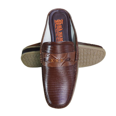 Dép Bít Mũi Nam Da Bò Thật TiTi ĐÔ Cao Cấp GSB20162