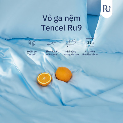 Ga Trải Giường Lẻ Tencel Cao Cấp Ru9 - Chất Liệu 100% Tự Nhiên | Bao Gồm 6 Kích Thước | Nhiều Màu Sắc