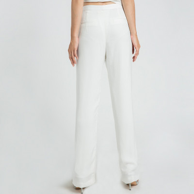 Quần Ống Suông Quần Tây Nữ Thời trang thiết kế Hity PAN032 (Trắng Kim Cương)