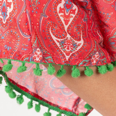 Maxi Cánh Dơi Đỏ Cotton Isla Bonita