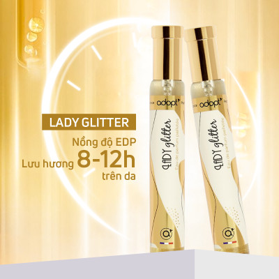 Nước hoa nữ thơm lâu chính hãng,nước hoa thùy tiên adopt Lady Glitter hương thơm kiêu sa dung tích 30ml
