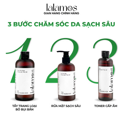 Nước Tẩy Trang Lalamos Đài Kim Ngân Hoa Sạch Sâu Mini Size - 50ml