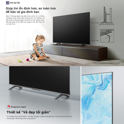 Smart Tivi TOSHIBA 55 inch 55E330NP, Màn Hình LED 4K UHD - Giao Hàng Toàn Quốc - Hàng Chính Hãng