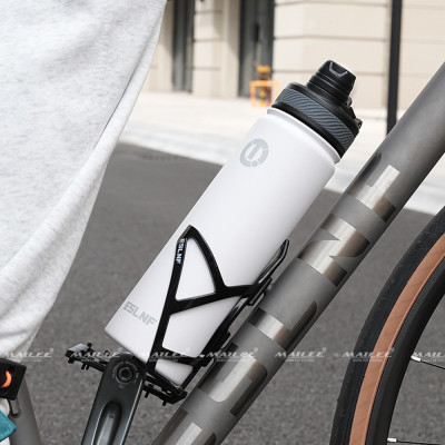 [Mẫu mới] Bình Đựng Nước Thể Thao Giữ Nhiệt Inox Không Gỉ 304 ESL-053 650ml Gắn Trên Xe Đạp/ Ô tô/ Xe Hơi Có Ống Hút - Mai Lee