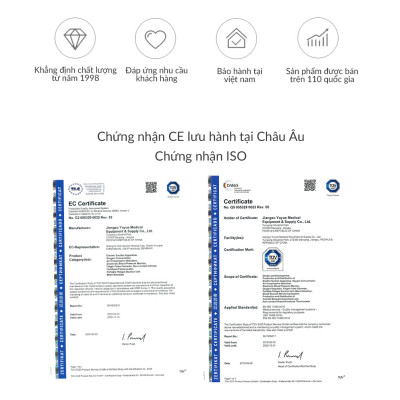 Máy Xông Mũi Họng Cầm Tay Nhỏ Gọn YUWELL M102 - Dùng Xông Khí Dung Hiệu Quả - Nhập Khẩu Chính Hãng - Bảo Hành 2 Năm