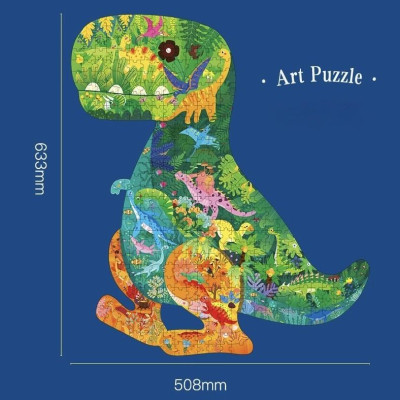 Bộ xếp hình khủng long bạo chúa đồ chơi trí tuệ bé 6 tuổi ship HOẢ TỐC HCM tranh ghép hình 500 mảnh