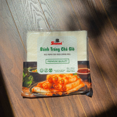 Bánh tráng chả giò Shammi gói 200g, bánh tráng cuốn chả giò size 22cm, bánh đa nem xuất khẩu