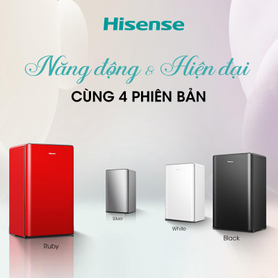 Tủ lạnh Mini Hisense 82 Lít HR08DR/HR08DW tiết kiệm điện, làm lạnh nhanh, bảo hành 24 tháng - HÀNG CHÍNH HÃNG