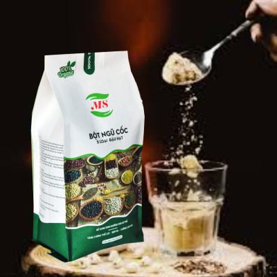 Bột ngũ cốc dinh dưỡng cao cấp 05 loại đậu & hạt ( không đường )  - MS - (500gr)