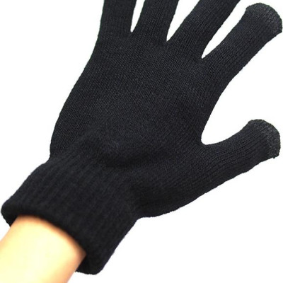 Găng tay len cảm ứng điện thoại màu ĐEN - SP190918251