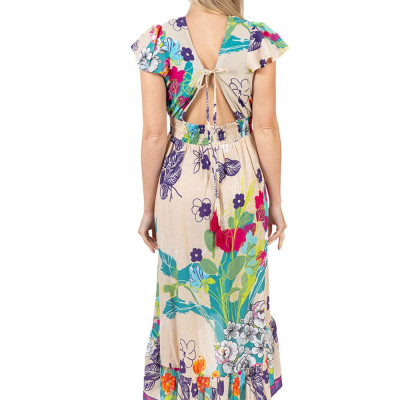 Maxi Đuôi Cá Hở Lưng Cotton Isla Bonita