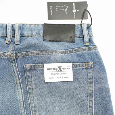 Quần Jeans Nam Cao Cấp HUNTER X-RAYS Form Straight Cotton Màu Xanh Đậm - Hunter X-Rays D24