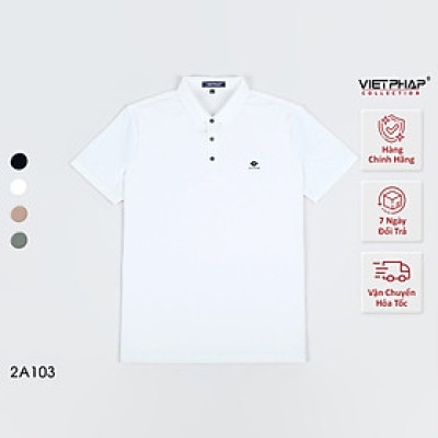Áo Polo Nam VIỆT PHÁP Form Luxury - Thun Lụa Lạnh, lịch lãm, sang trọng  2A103