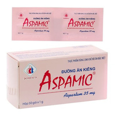 Đường Ăn Kiêng Aspamic Domesco Hộp 50 - 100 gói