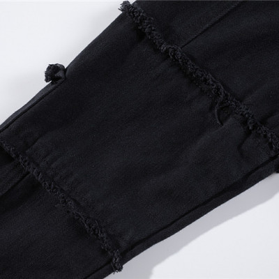 Áo khoác Jeans Nam Đen túi vuông 