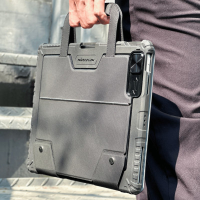 Bao da kèm Bàn Phím cho ipad Air 6 M2 / Air4 / Air5 / Pro 11 inch M1-M2 hiệu Nillkin Carry Go Có Đèn Nền Tay Cầm Từ Tính Di Động/ Đèn nền 7 Màu/ Độ Sáng 4 Mức - Hàng chính hãng