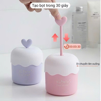 Cốc Tạo Bọt Sữa Rửa Mặt HICKIES LACING SYSTEM – Xà Bông Tắm Thiết Kế Ngộ Nghĩnh, Tiện Dụng - HÀNG CHÍNH HÃNG MINIIN