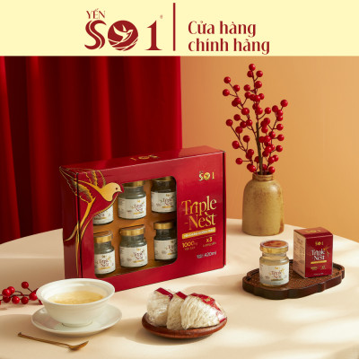 [Set 6 Lọ Yến 70ml] Yến Số 1 Chưng Sẵn Triple Nest Đường Phèn, Yến Thật, Yến Tươi