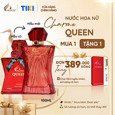 Nước Hoa Nữ CHARME QUEEN 100ml Lưu Hương Lâu Phong Cách Quyến Rũ, Gợi Cảm Chính Hãng - BẢN 2024