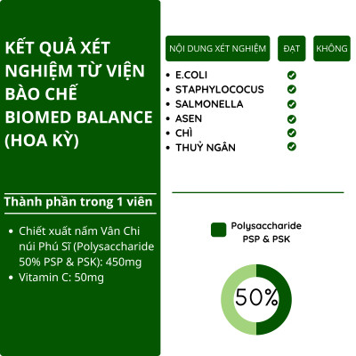 Viên Nấm Vân Chi núi Phú Sĩ TERESA HERBS hỗ trợ tăng cường đề kháng và hệ miễn dịch (Lọ 60 viên)