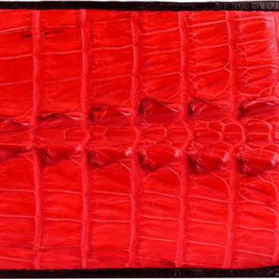Ví Nam Da Cá Sấu Gai Đuôi Huy Hoàng HT2250 (12.5 x 10 cm) - Đỏ