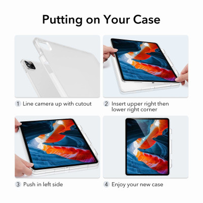 Ốp lưng ESR cho iPad Air 13 inch M2 2024 ESR Project Zero Soft Case - Hàng Chính Hãng