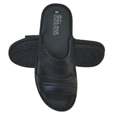 Dép Nam Quai Ngang Da Bò Thật TiTi ĐÔ Cao Cấp DNA2123d