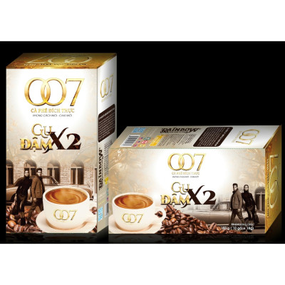 Cafe Hòa Tan 007 3in1 Gu đậm X2 10 Gói – 180gr