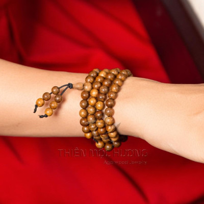 Vòng tay trầm hương 108 hạt - An yên, đoạn trừ 108 phiền não 