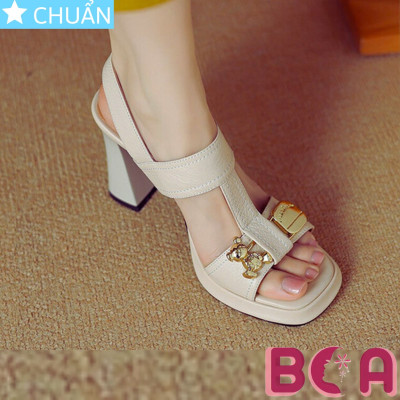Giày cao gót nữ hở mũi 8p RO656 ROSATA tại BCASHOP thiết kế thời trang, sành điệu cùng gấu vàng siu cute